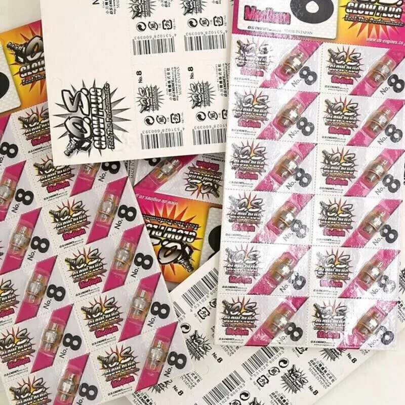 10pcs O.S. Spark Glow Plug NO.8 OS #8 Hot For Nitro Engine RC Car Airplane - Image 3 of 4