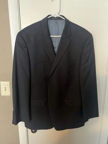 Giacca tuta cappotto sportivo Michael Kors blazer uomo taglia 42 S righe antracite