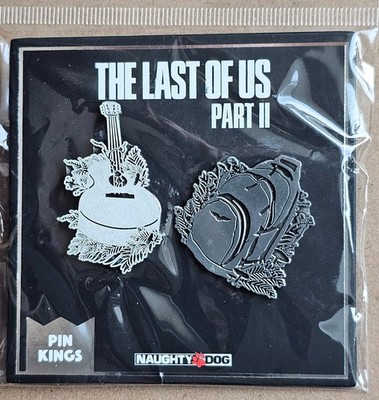 The Last of Us Part 2 Pin Set of 2 Metal Badge Ellie Guitar Backpack