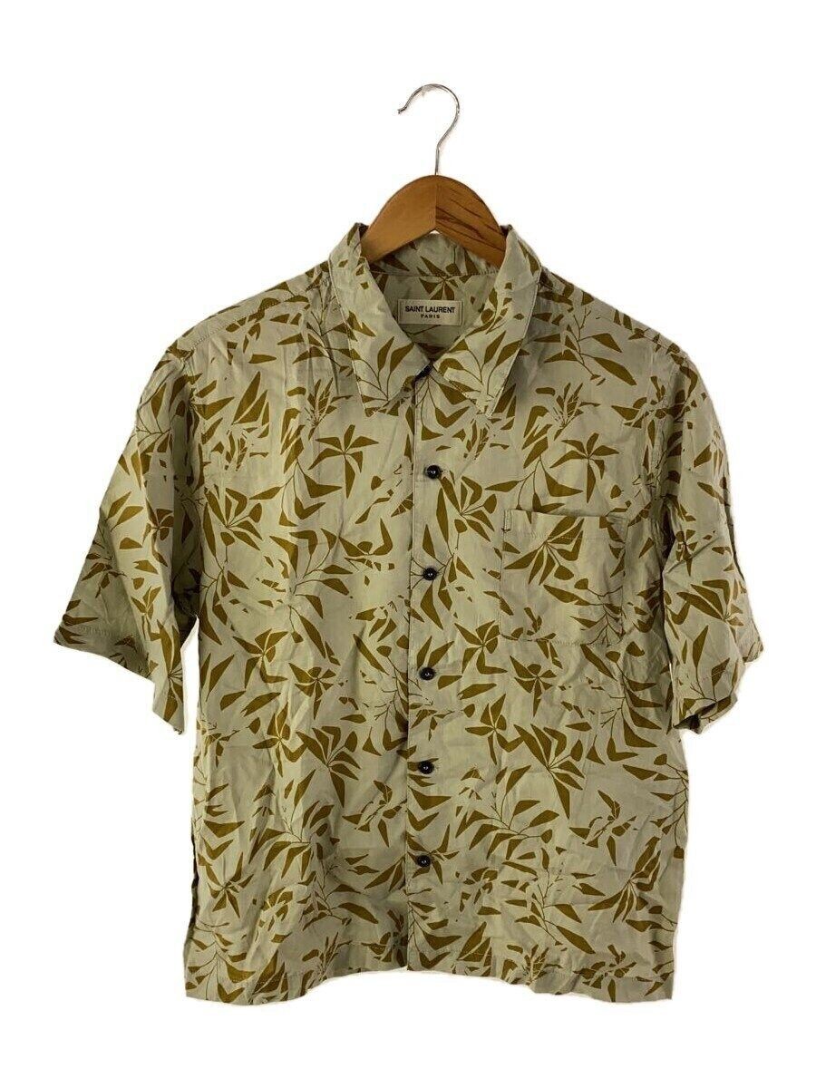 Camicia manica corta SAINT LAURENT colletto aperto M KHK modello totale 638555 usata