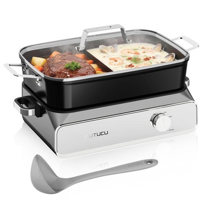2x5 Quart Double Slow Cooker with Warm