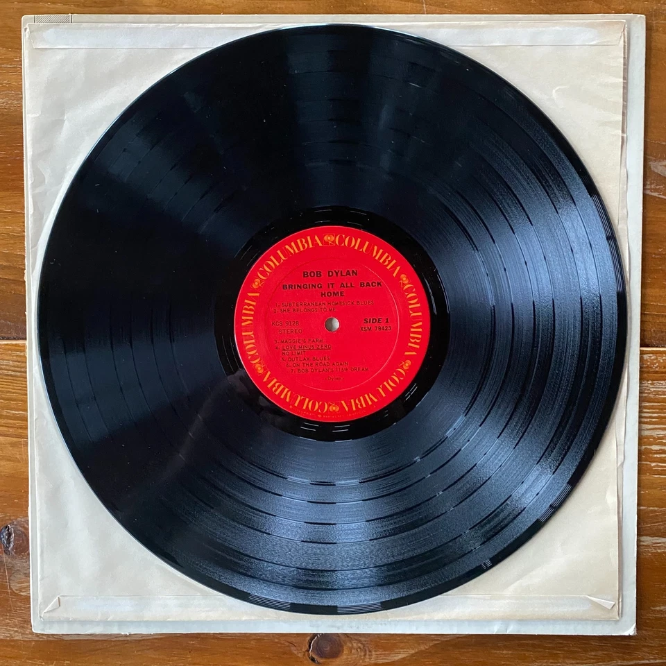 Bob Dylan – Bringing It All Back Home – Folk Rock Vinyl LP – RE - Image 3 of 4