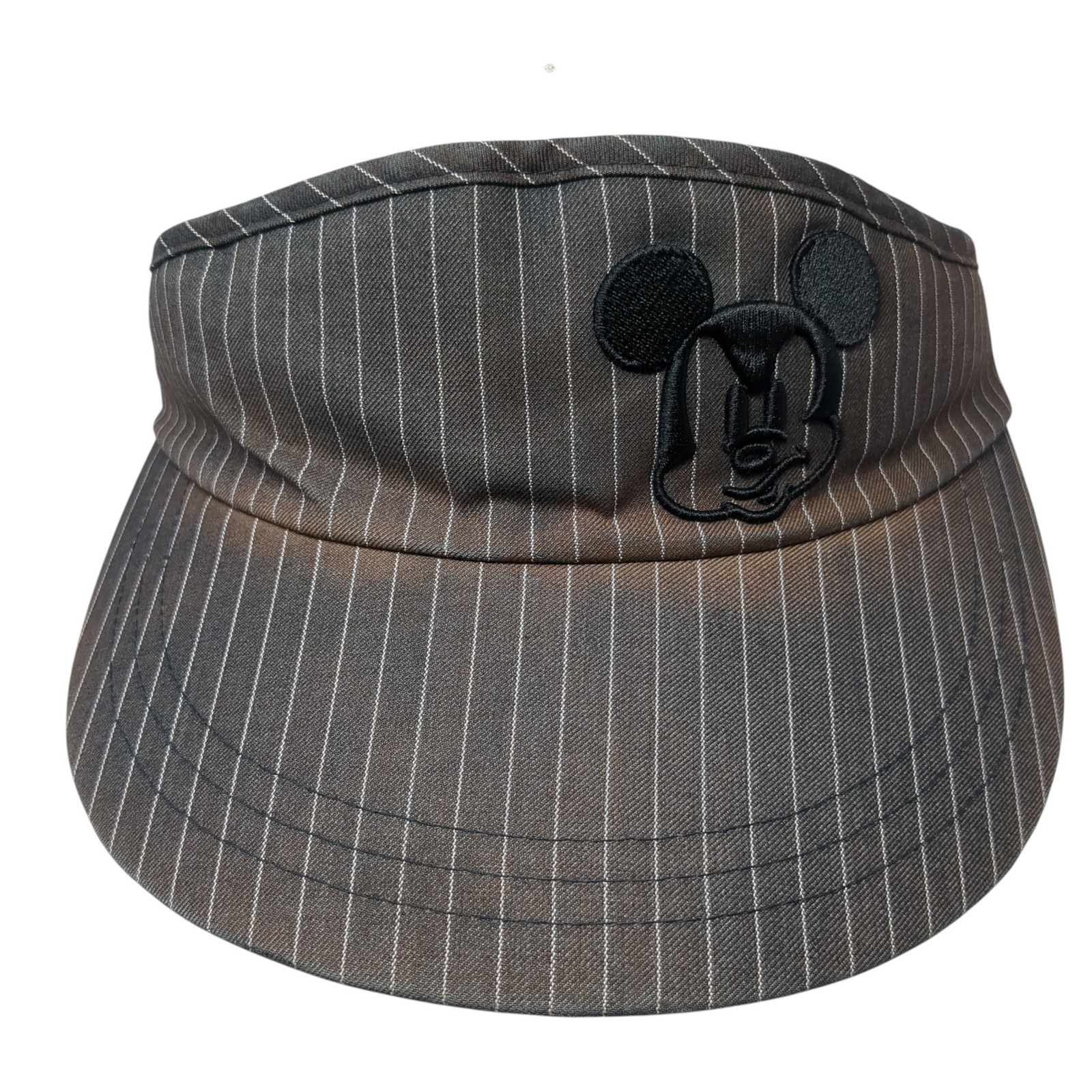 Mickey Mouse Strapback Visor Hat Gray One Size Em… - image 1