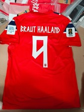 2026 Norway Haaland Home Player Version Short Sleeve Soccer Jersey Shirt