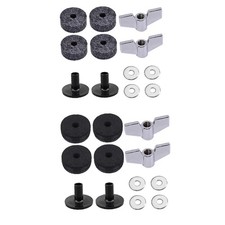 12x Cymbal Replacement Accessories Easy Installation Cymbal Sleeves Drum Cymbal