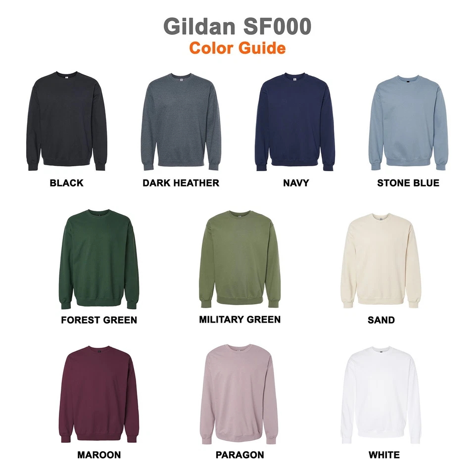Пустой унисекс толстовка Gildan SF000 | уютный флисовый пуловер 10 цветов S-2XL - Изображение 2 из 4