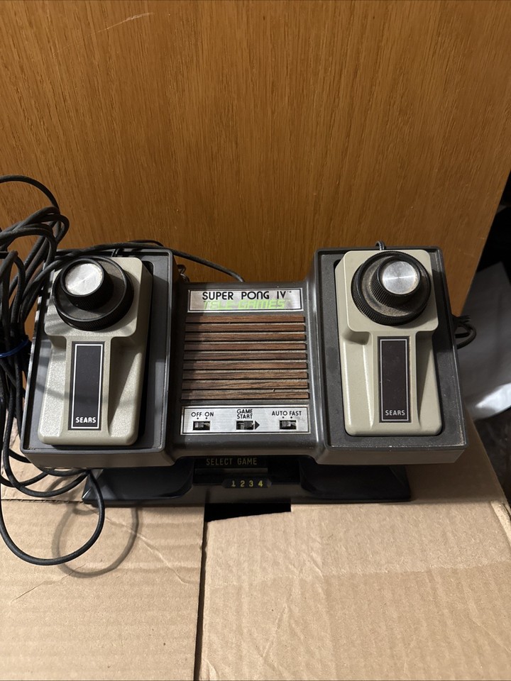 Sears Tele-Games Super Pong IV is pre-Atari prehistory — a single-purpose dedicated Pong console from 1975 that's a genuine conversation-starting artifact of gaming's Big Bang.