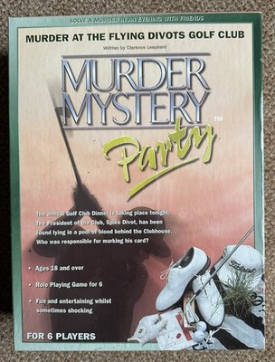 Mord an den fliegenden Divots Golfclub aus Murder Mystery Partyspiel neu versiegelt