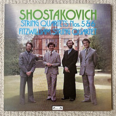 Shostakovich String Quartets Fitzwilliam String Quartet 5 & 6 Vinyl LP 1978 NM