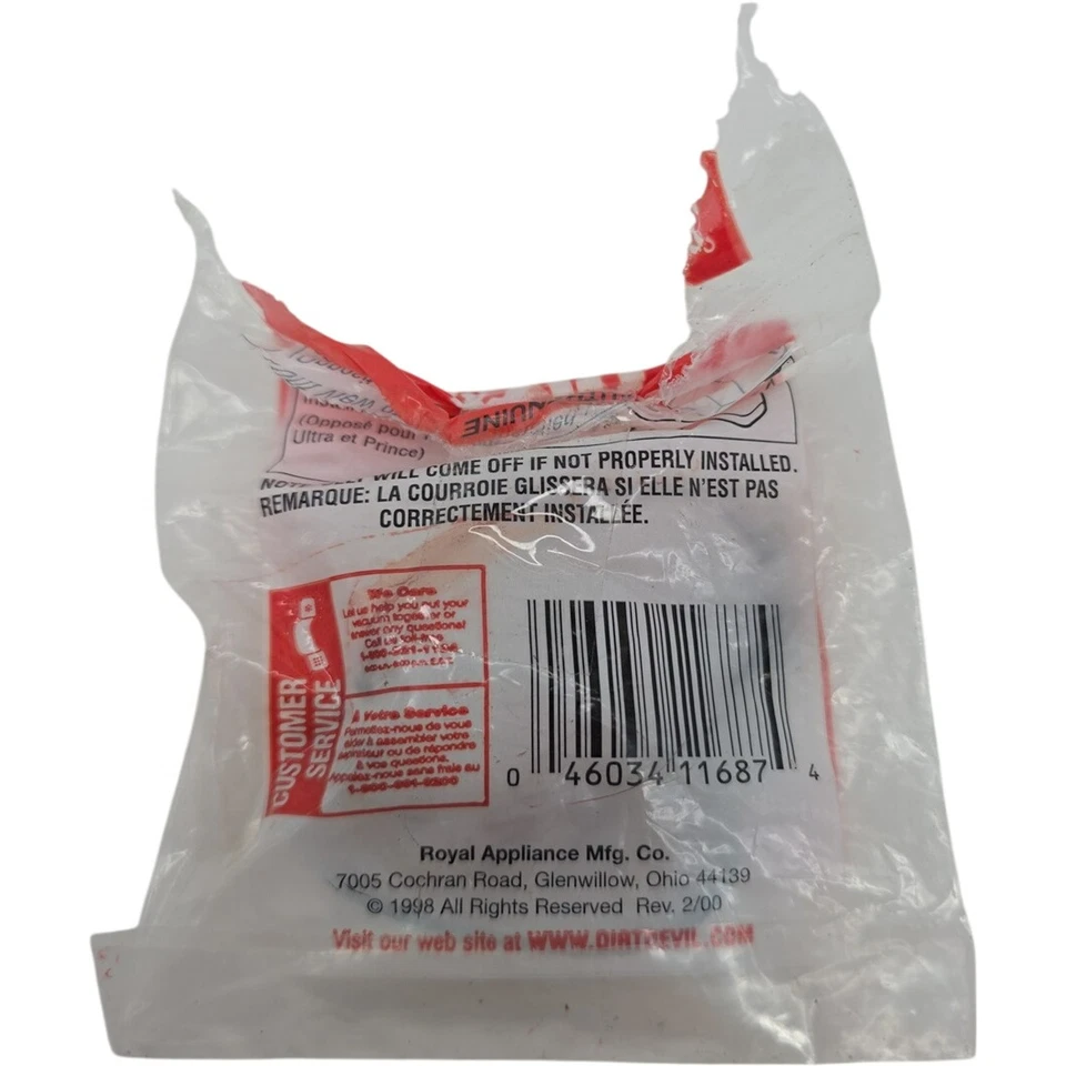 Cinturón de repuesto Dirt Devil Style 1 para todas las aspiradoras de mano con cable Foto 2 de 2