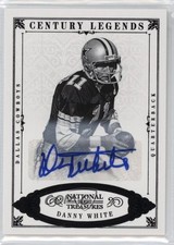 2012 National Treasures Century Black Signatures 8/25 Danny White #120 Auto mq7