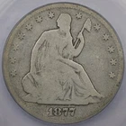 1877-S 50c Seated Liberty Half Dollar - ICG G 6