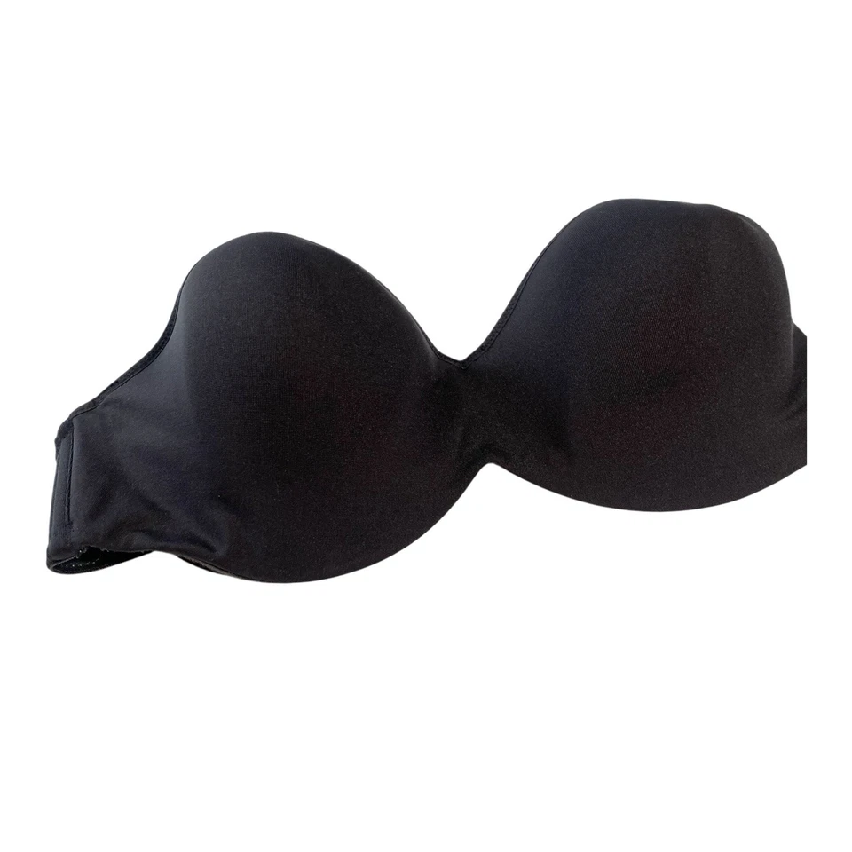 Sujetador push up sin tirantes WONDERBRA talla 36C negro con aros acolchado Foto 2 de 4