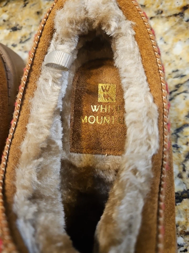 Zapatillas deslizables White Mountain para mujer marrón 6 medianas  Foto 2 de 4