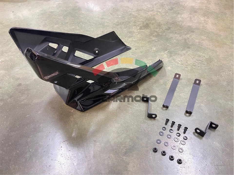 PARA SUZUKI SV650A SV650 A PANEL DE VIENTRE BAJO CUBIERTA CARENADO NEGRO 2016++ Foto 3 de 4