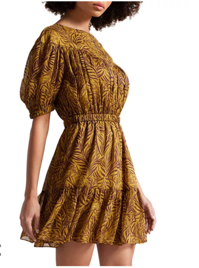 Ted Baker Mairley Printed Mini Dress Size 0 (US size 2)