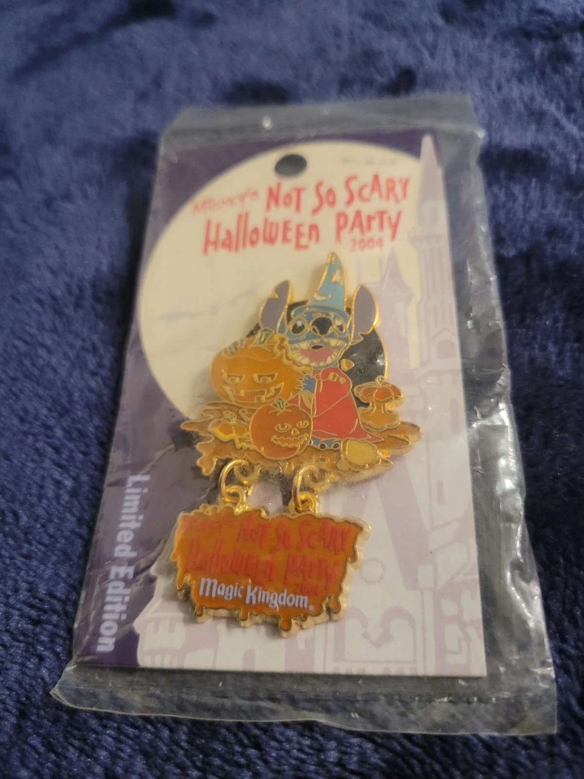 Authentic Vintage Disney Pin Sorcerer Stitch MNSSHP 2004 LE 2000 New Sealed