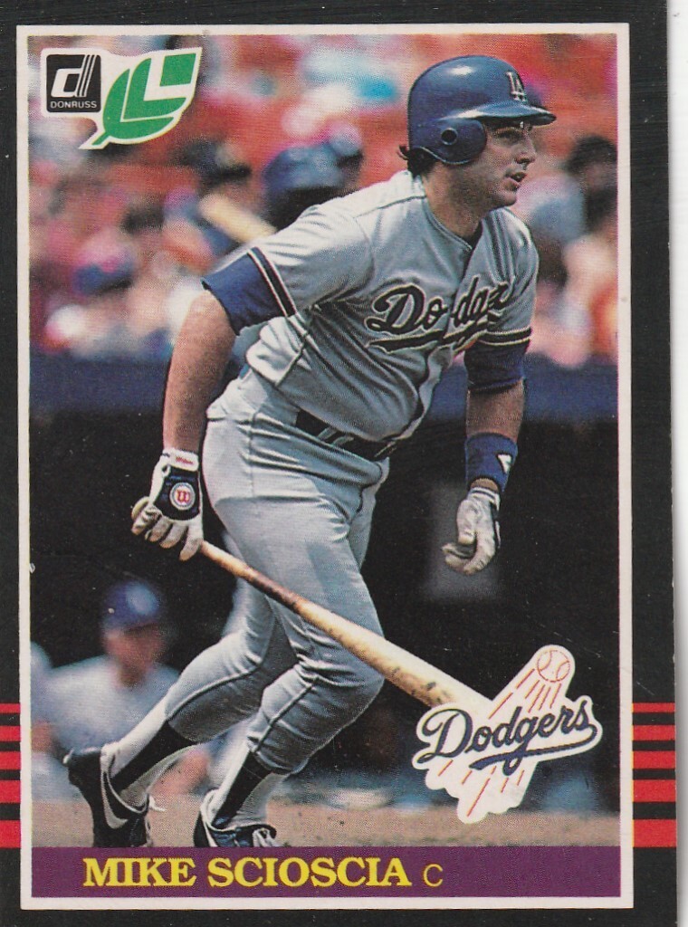 FREE SHIPPING-MINT-1985 Leaf Mike Scioscia #118 DODGERS PLUS BONUS CARDS
