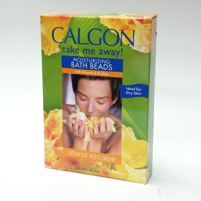 Calgon Take Me Away! Island Escape Bath Beads 26 oz Moisturizing for