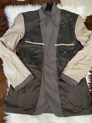 HUGO BOSS Suit Jacket Super 120s Guabello 2 Button 38R Classic