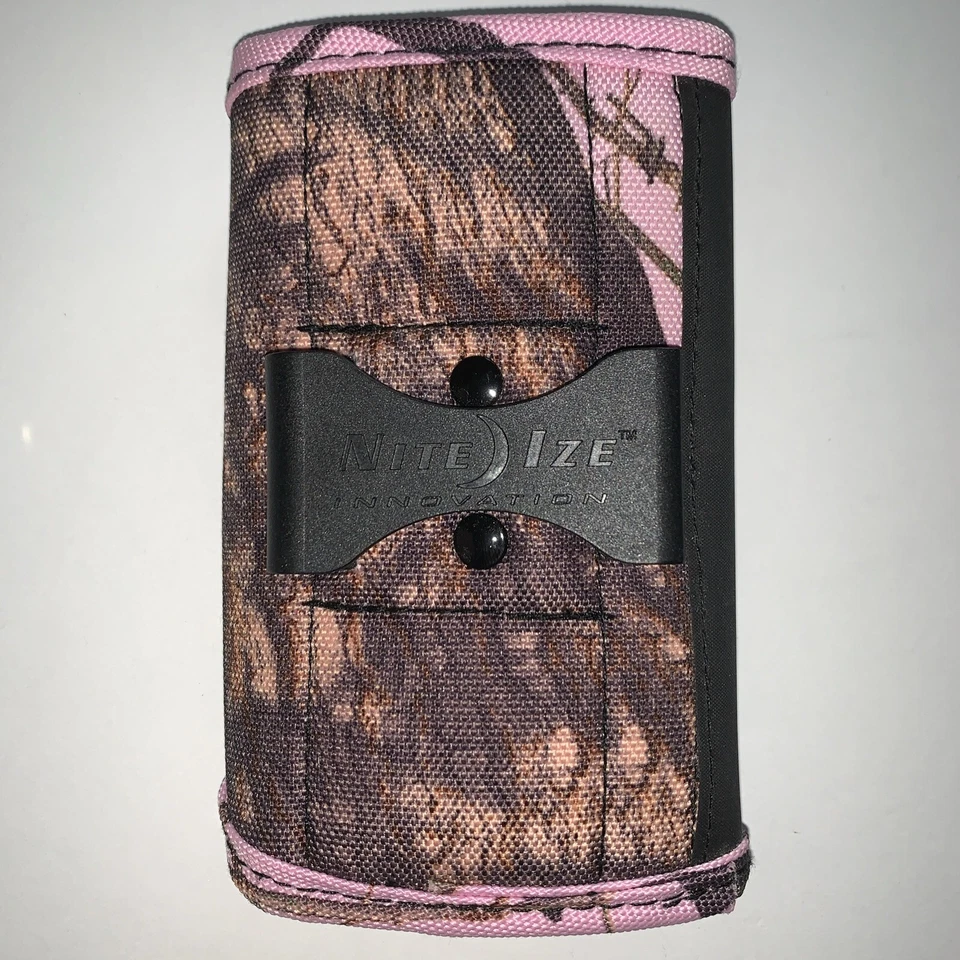 Nite Ize Pink Camo Universal Large Holster Rugged Sideways Clip Case - Image 2 of 4