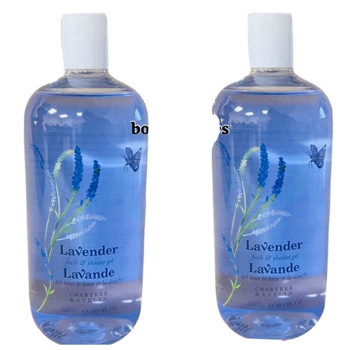 2 x CRABTREE & EVELYN Lavender Super-Size 16.9 Fl Oz New Free Ship Bath & Shower