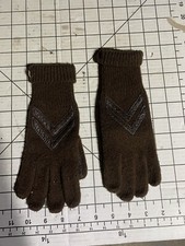 WOMENS WINTER Pair Brown GLOVES B292