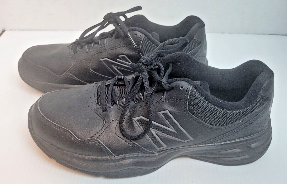 New Balance 411 Comfort Ride Black Walking Shoes Mens Sz 8.5