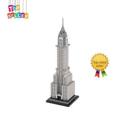 Custom MOC-30051 Art Deco Skyscraper Building Model for Collection 810 Parts
