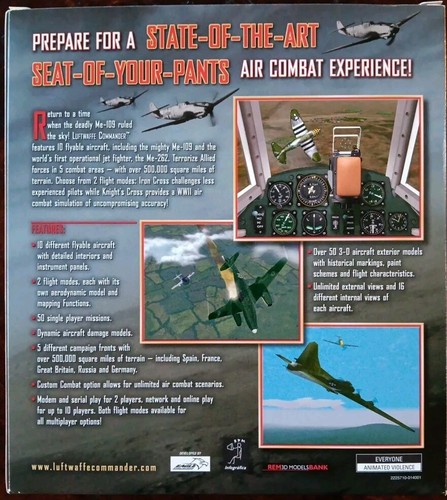SSI Luftwaffe Commander: WWII Combat Flight Simulator (PC 1998) Complete - Picture 2 of 6