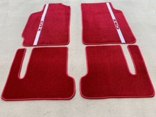 For Honda Civic Crx Ef Vtec Floor Mats Carpet 4pcs Set 1988-91 Dark Red