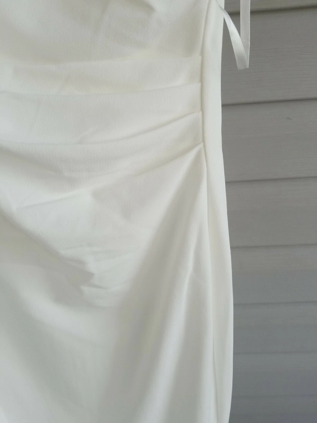 OFF WHITE Abito Marina bianco spalline taglia 6 foderato elasticizzato nuovo con etichette $159