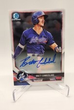2018 Bowman Chrome Auto CPA-BC Brett Cumberland Braves  Autograph