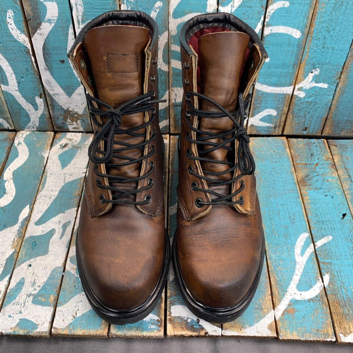 Vintage Red Wing Lace up 23013 Soft Toe  Boot Mens 7.5(3E) Made in USA Amazon.com | Red Wing Heritage Men main image 3