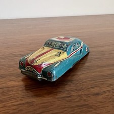   Vintage Litho Tin Toy Car Ambulance Made In Japan