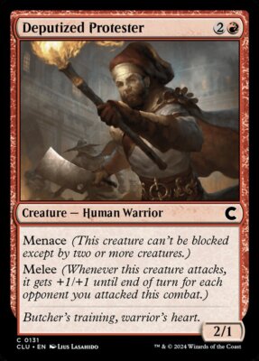 MTG Ravnica Clue Edition C Deputized Protester #0131