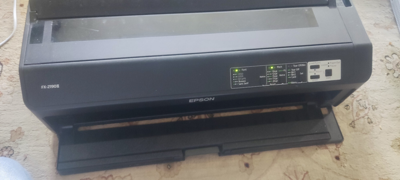 Epson FX 2190II Printer B/W dotmatrix Roll (21.6 cm), 406.4 mm