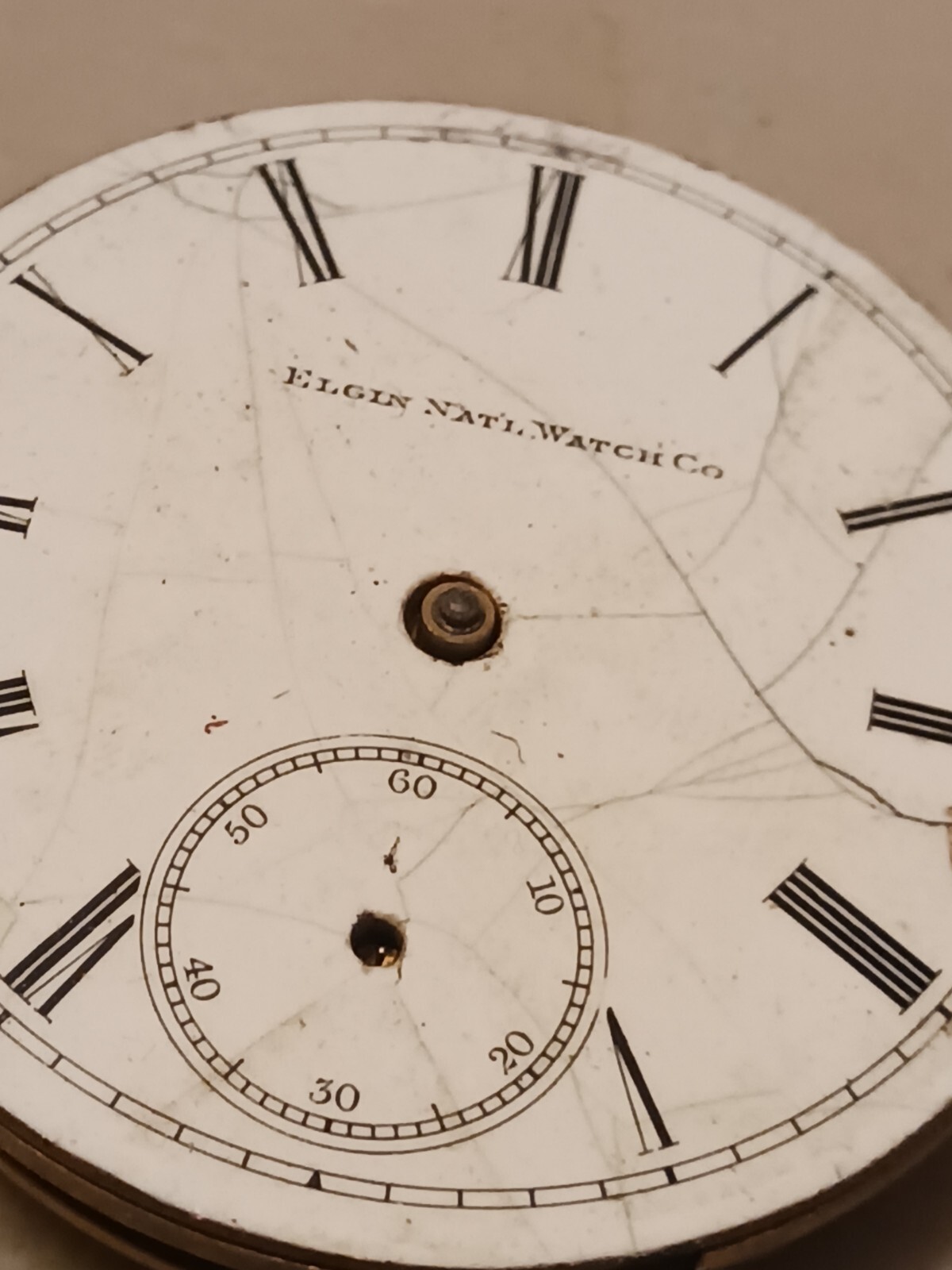 Lot Of 3 ANTIQUE ELGIN POCKET WATCH MOVEMENTS ENAMEL DIALS parts repair