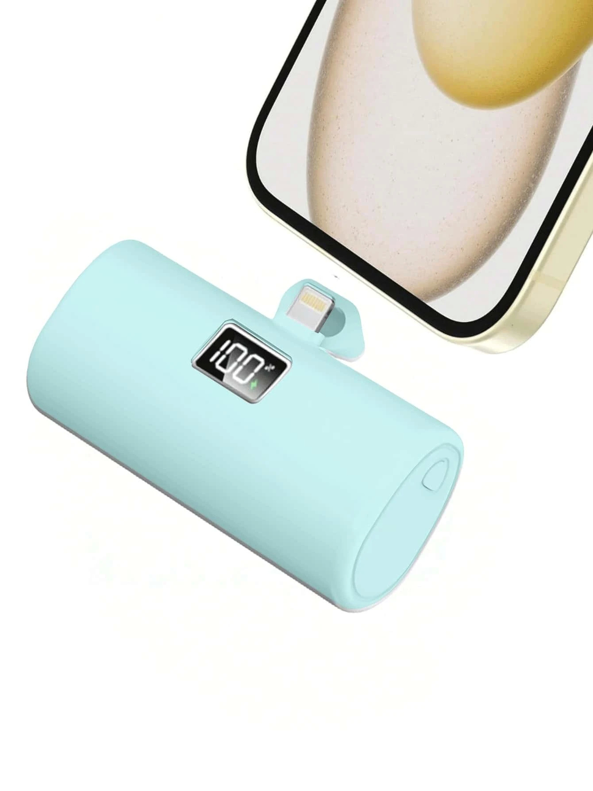 6000mAh Ultra-Compact Power Bank with Built-In Port for Fast Direct Charging