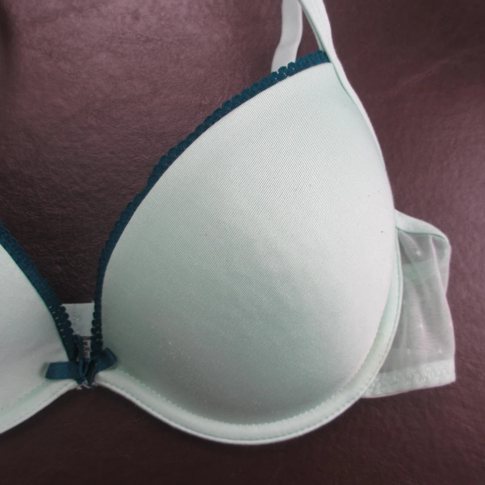 Бюстгальтер Gilligan & O'Malley 36B зеленый с подкладкой на косточках регулируемая застежка сзади - Изображение 4 из 4
