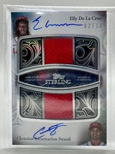 2024 Topps Sterling Dual Auto Relic ELLY DE LA CRUZ CHRISTIAN ENCARNACION 02/15