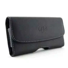Horizontal Leatherase w/ Belt Loops Clip Pouch Holster 5.19 x 2.95 x 0.74 inch