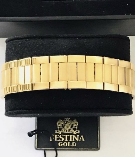 RARE Authentic FESTINA Solid 18K Gold Model F473-A15C”TANK Style”100% SWISS MADE - Picture 10 of 23