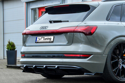 4.tlg Heckansatz Spoileraufsatz Flaps aus ABS für Audi E-Tron Quattro mit S-Line