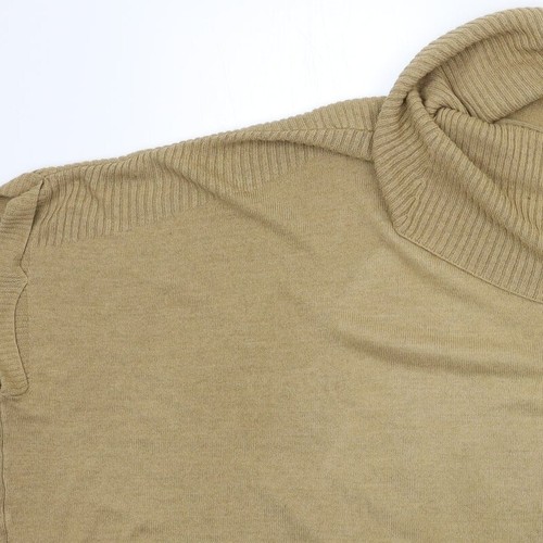 New Look Womens Beige Cowl Neck Acrylic Blend Jumper Size 12 - Picture 8 of 12