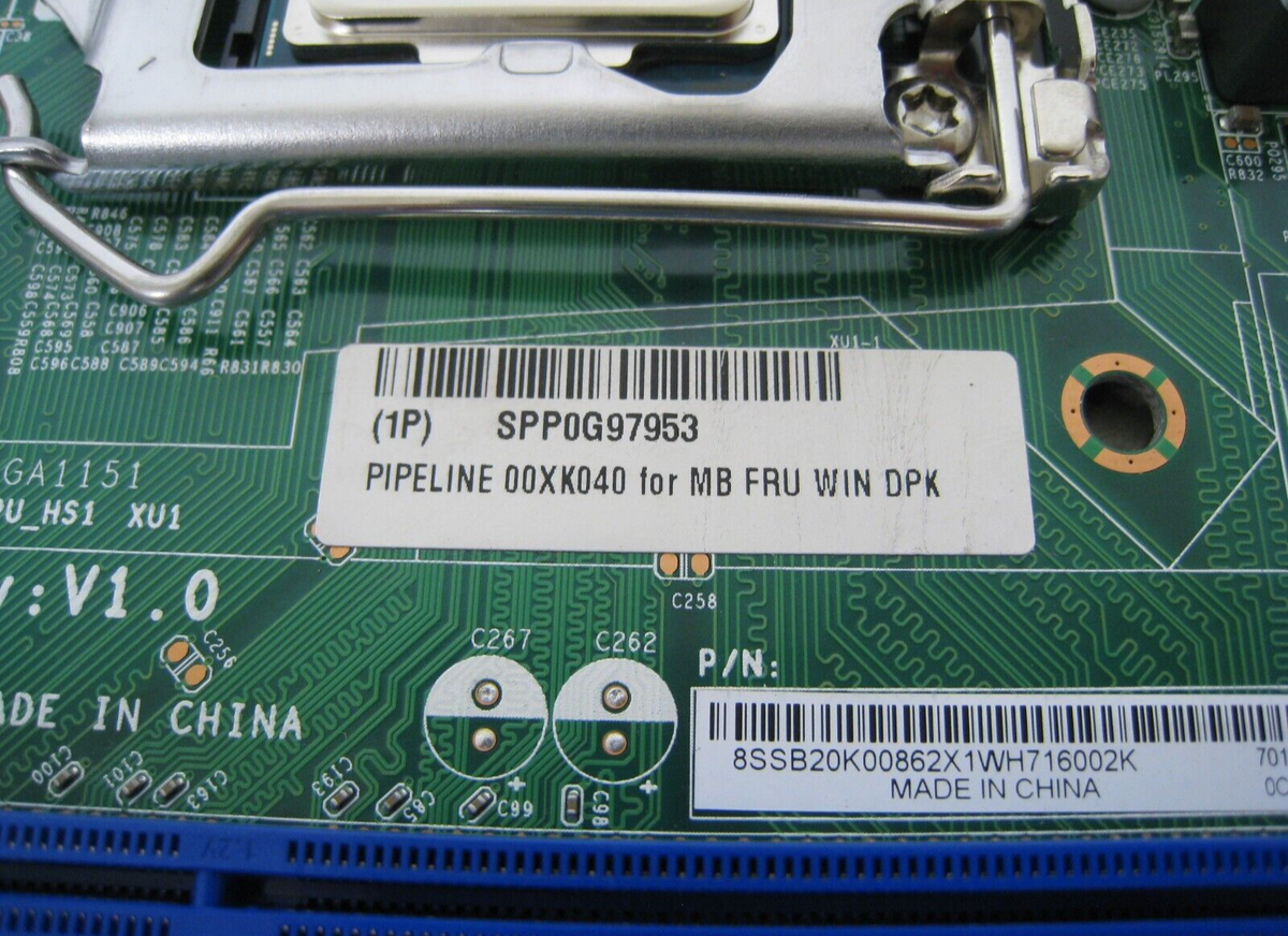 Lenovo IH110CX V1.0 00XK040 Intel Core i3-6100 3.7GHz CPU No Ram