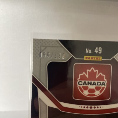 2022 Panini Prizm Fifa World Cup Qatar Jonathan David Blue Wave