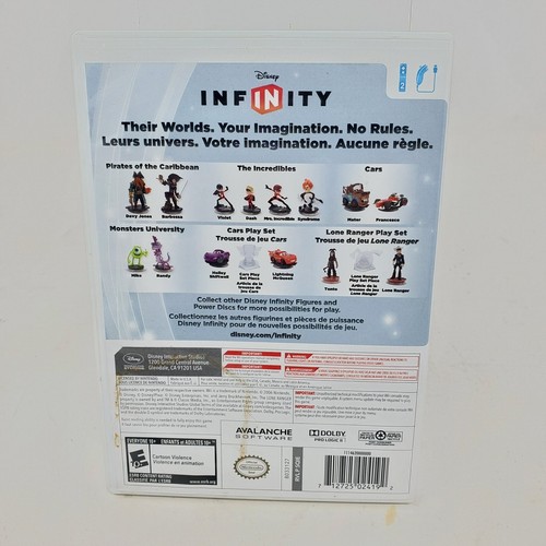 Disney Infinity Wii Game Disc with Manual and Case (Wii, 2006) - Picture 2 of 3