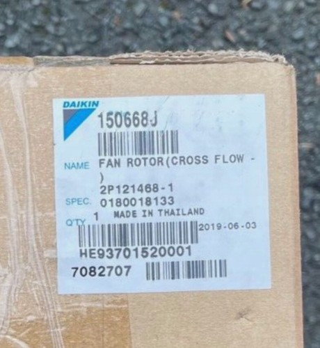 Daikin 150668J Air Conditioning Cross Flow Fan Rotor New & Boxed - Picture 4 of 8