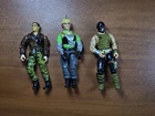 Hawk (v2) / Gi Joe Hasbro Vintage Figure Lot 86 + Croc Master 87 + Psyche-out 87